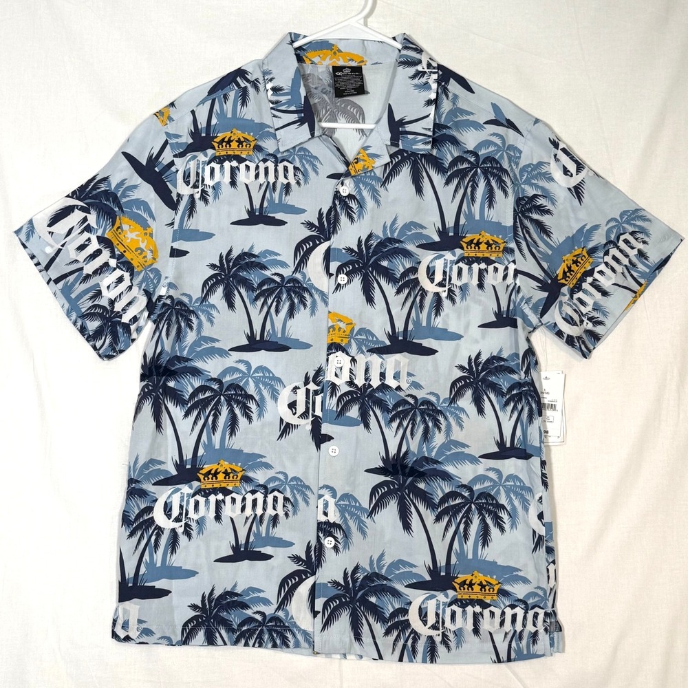 Corona Men's‎ and Big Men's Graphic Woven Resort Shirt Small